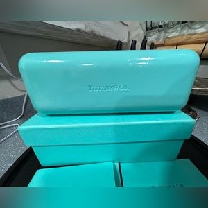 Tiffany & Co eyeglass sunglass case and box only